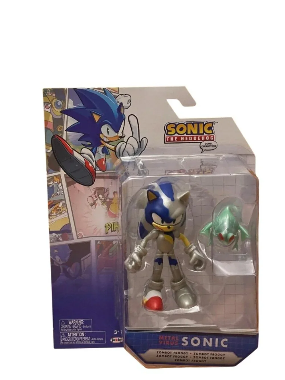 Sega 4 Inch Tall Action Figure Comic Metal Virus Sonic with 11 Points of Articul